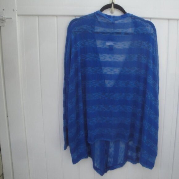 NEW Kate Madisen Bright Blue Long Sleeve Button Cardigan 3X NEW with Tags - Picture 3 of 3